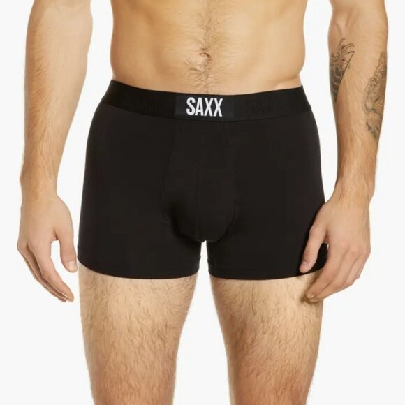 SAXX Vibe Super Soft Trunks - Black - Men's Size M - SXTM35 - Picture 1 of 6